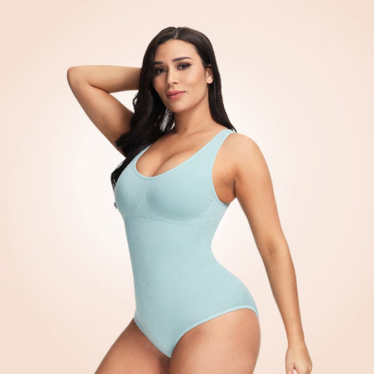 Open Gusset Seamless Faja Sculpting One Piece Bodyshaper