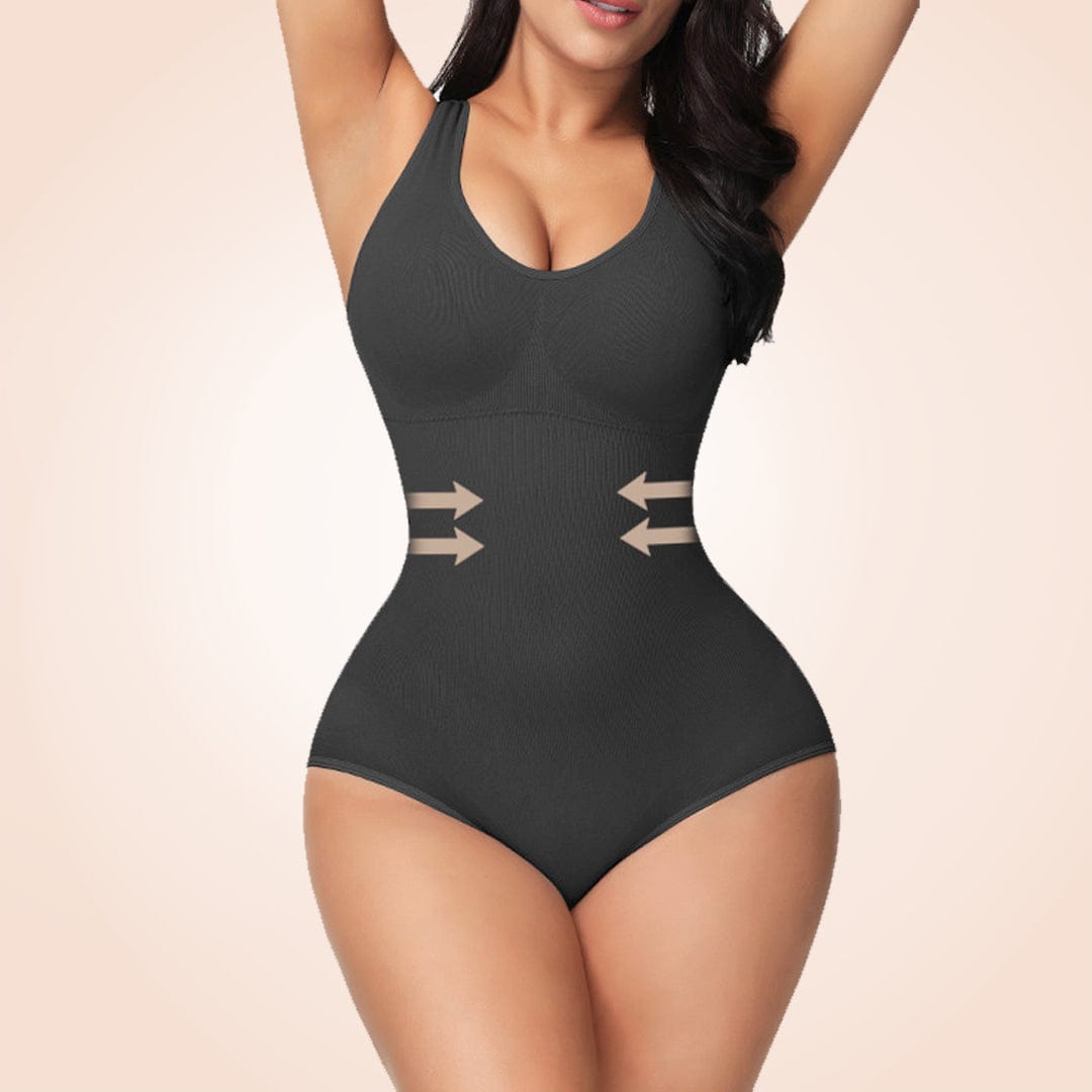 Open Gusset Seamless Faja Sculpting One Piece Bodyshaper