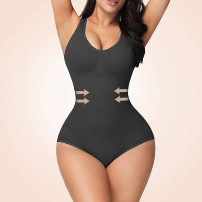 Open Gusset Seamless Faja Sculpting One Piece Bodyshaper