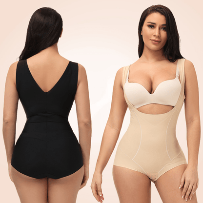 Seamless One-Piece Low Back Wide Strap Shapewear For Women