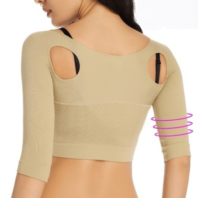 Seamless Upper Arm Shaper Slimmer Humpback Compression Posture Corrector Chest Lifter