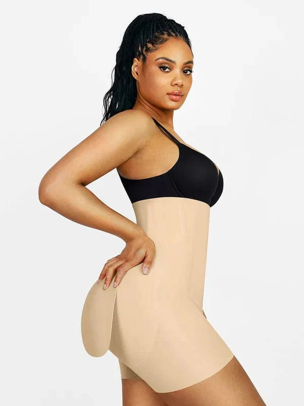 High Waist Trainer Shaper Shorts With Removable Bum Pads
