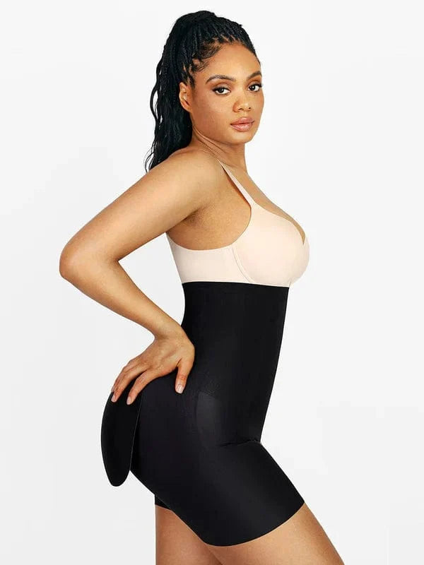 High Waist Trainer Shaper Shorts With Removable Bum Pads