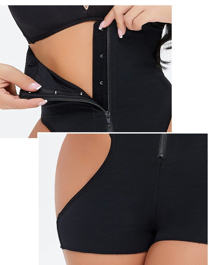 High Waist Tummy Control Shaper Shorts with Adjustable Shoulder Straps
