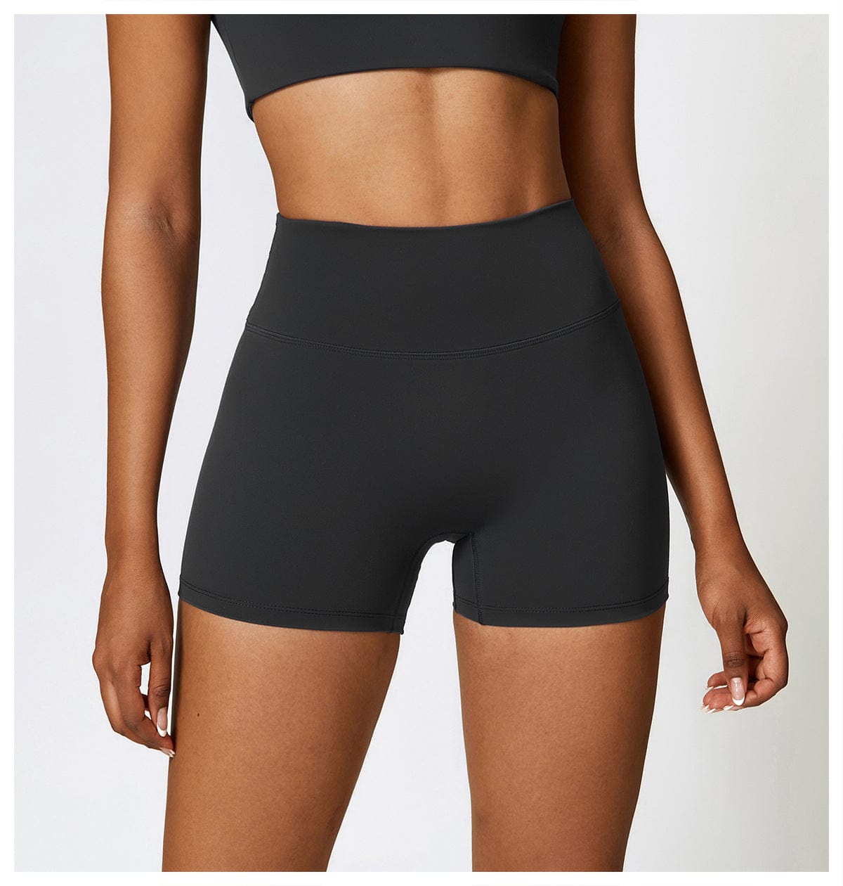 Seamless Fitness Gym Shaping Shorts High Waisted, Booty-Lifting, Squat-Proof Workout Shorts for Women