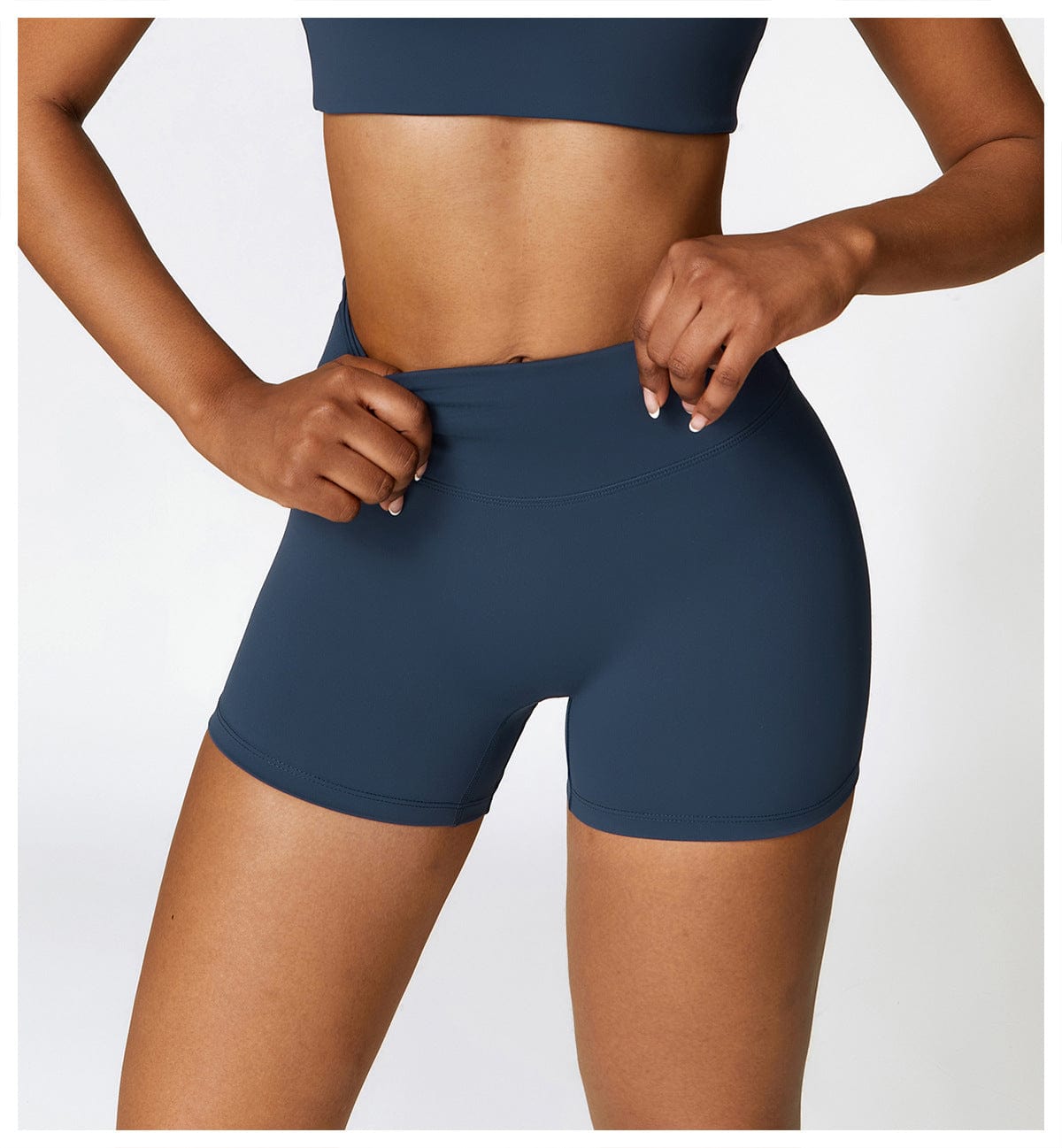 Seamless Fitness Gym Shaping Shorts High Waisted, Booty-Lifting, Squat-Proof Workout Shorts for Women