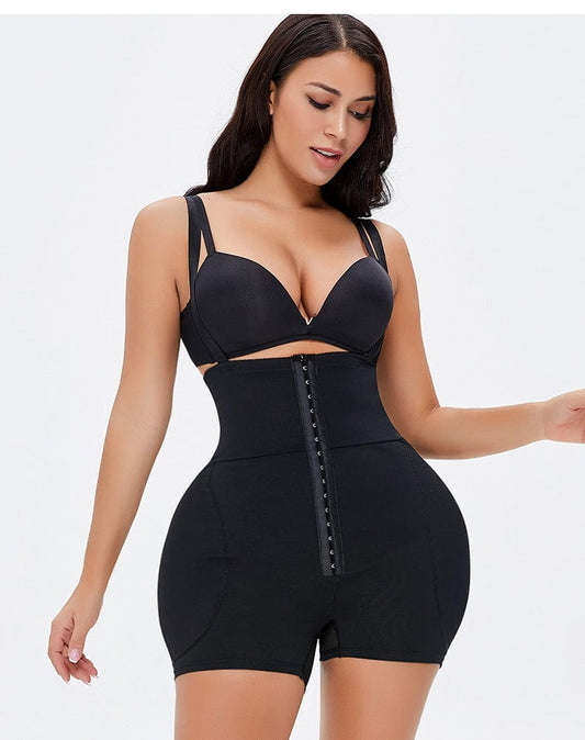 High Waist Trainer Hip Lifting Shaper Shorts with Adjustable Straps