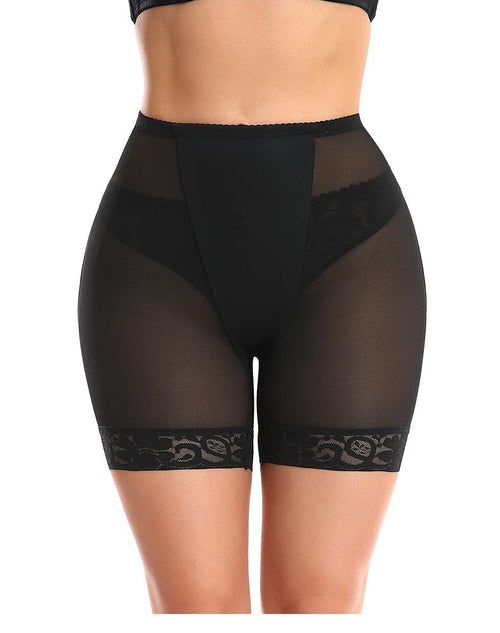 Lace Bum Lifter High Waist Trainer Shaper Shorts with Hip Pads