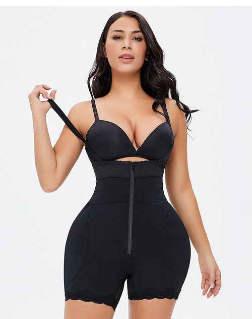 Seamless Tummy Control Hip Lifting Shaper Shorts with Adjustable Straps
