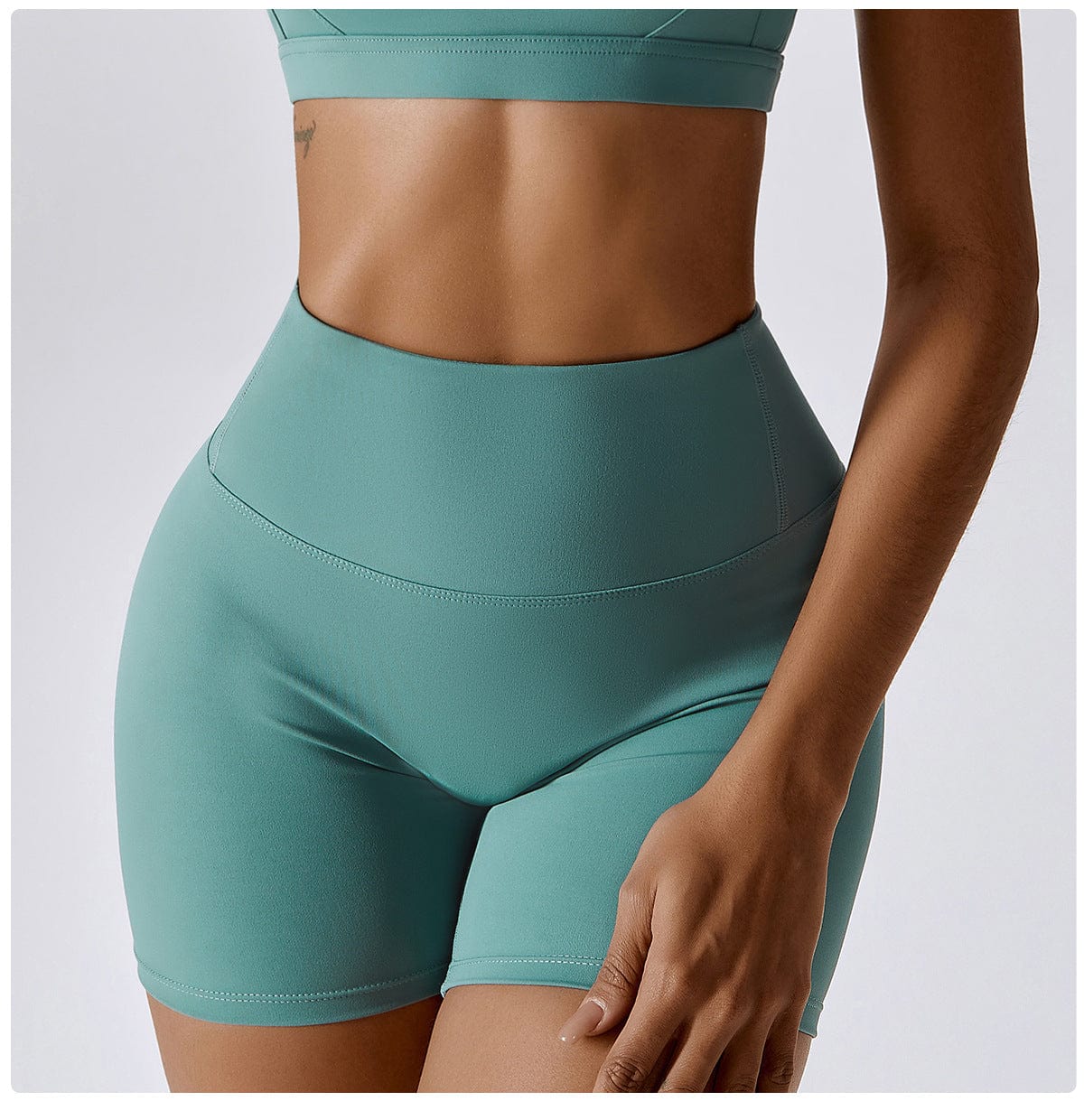 Women High Waist Hip Lifting Shapewear Gym Shorts