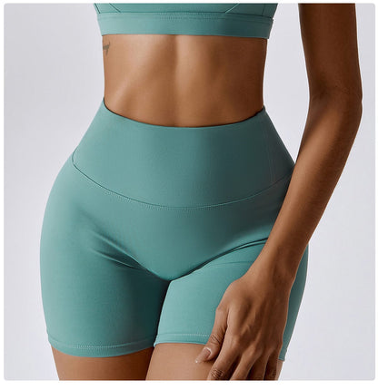 Women High Waist Hip Lifting Shapewear Gym Shorts