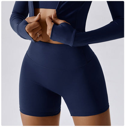 Women High Waist Hip Lifting Shapewear Gym Shorts