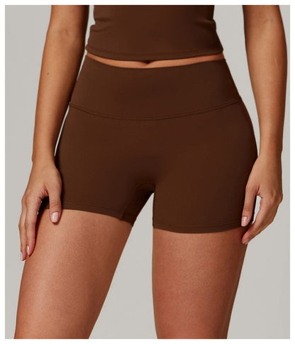 Seamless Fitness Gym Shaping Shorts High Waisted, Booty-Lifting, Squat-Proof Workout Shorts for Women