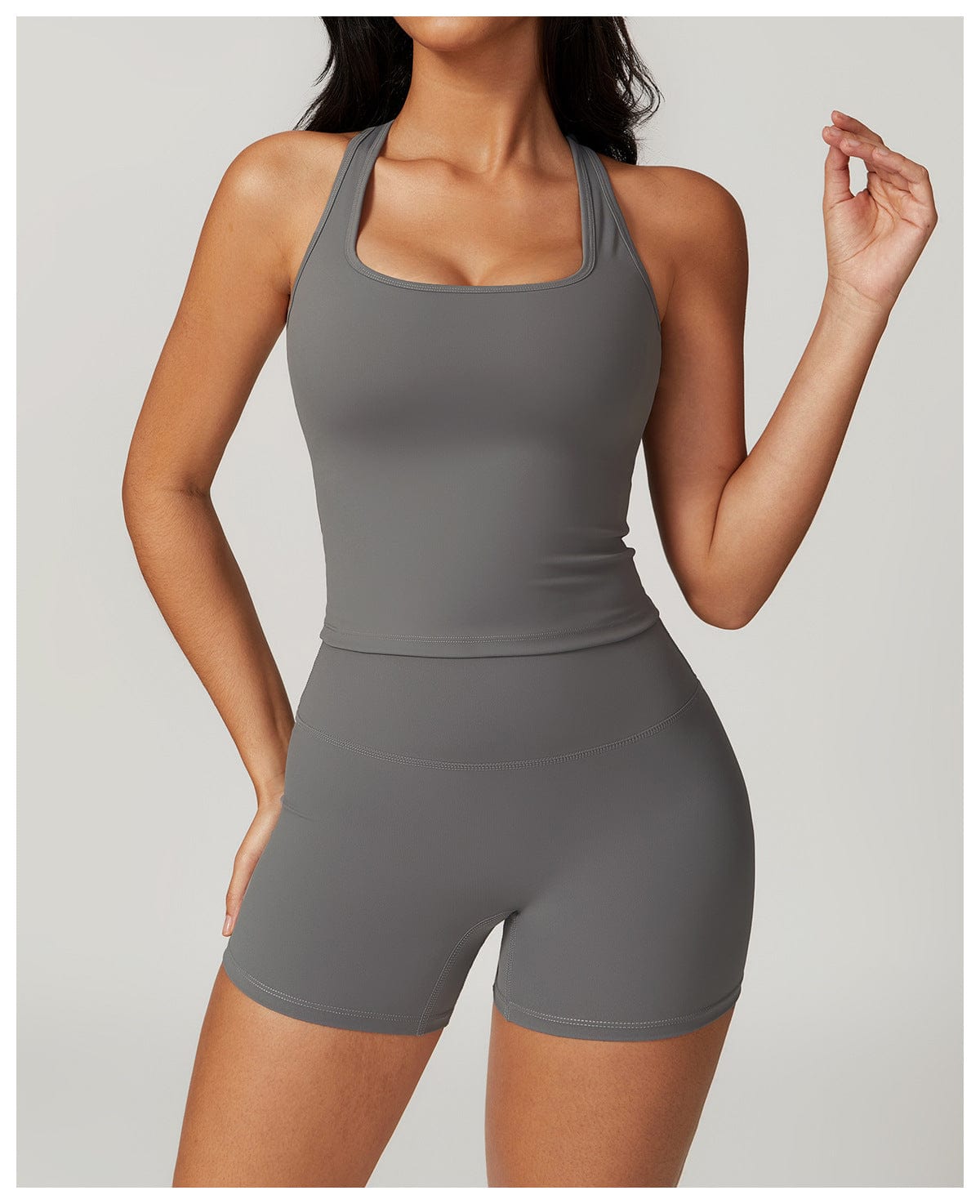 Seamless Fitness Gym Shaping Shorts High Waisted, Booty-Lifting, Squat-Proof Workout Shorts for Women