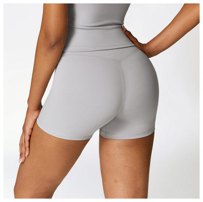 Seamless Fitness Gym Shaping Shorts High Waisted, Booty-Lifting, Squat-Proof Workout Shorts for Women