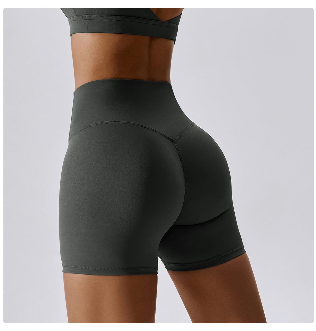Women High Waist Hip Lifting Shapewear Gym Shorts