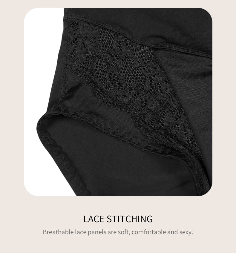 High Waist High Support Lace Tummy Tucker Women Shapewear Briefs
