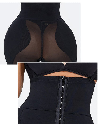 High Waist Trainer Hip Lifting Shaper Shorts with Adjustable Straps