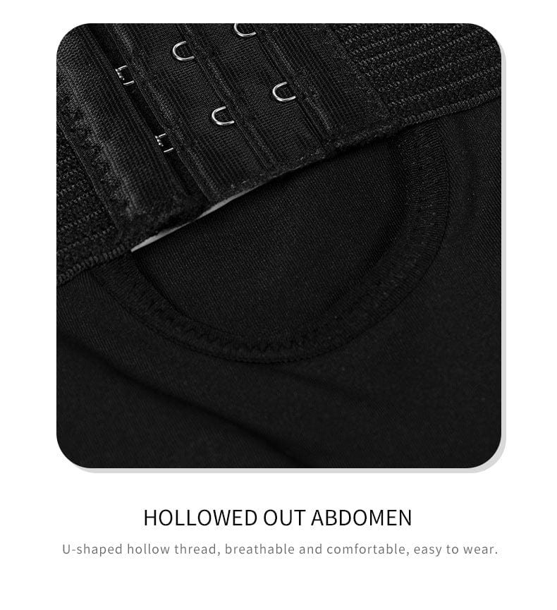 High Waist Trainer Shaping Shorts with Front Hook and Eye Closure