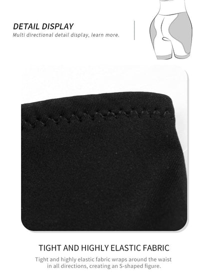 High Waisted Tummy Control Shaping Shorts with Removable Hip Pads