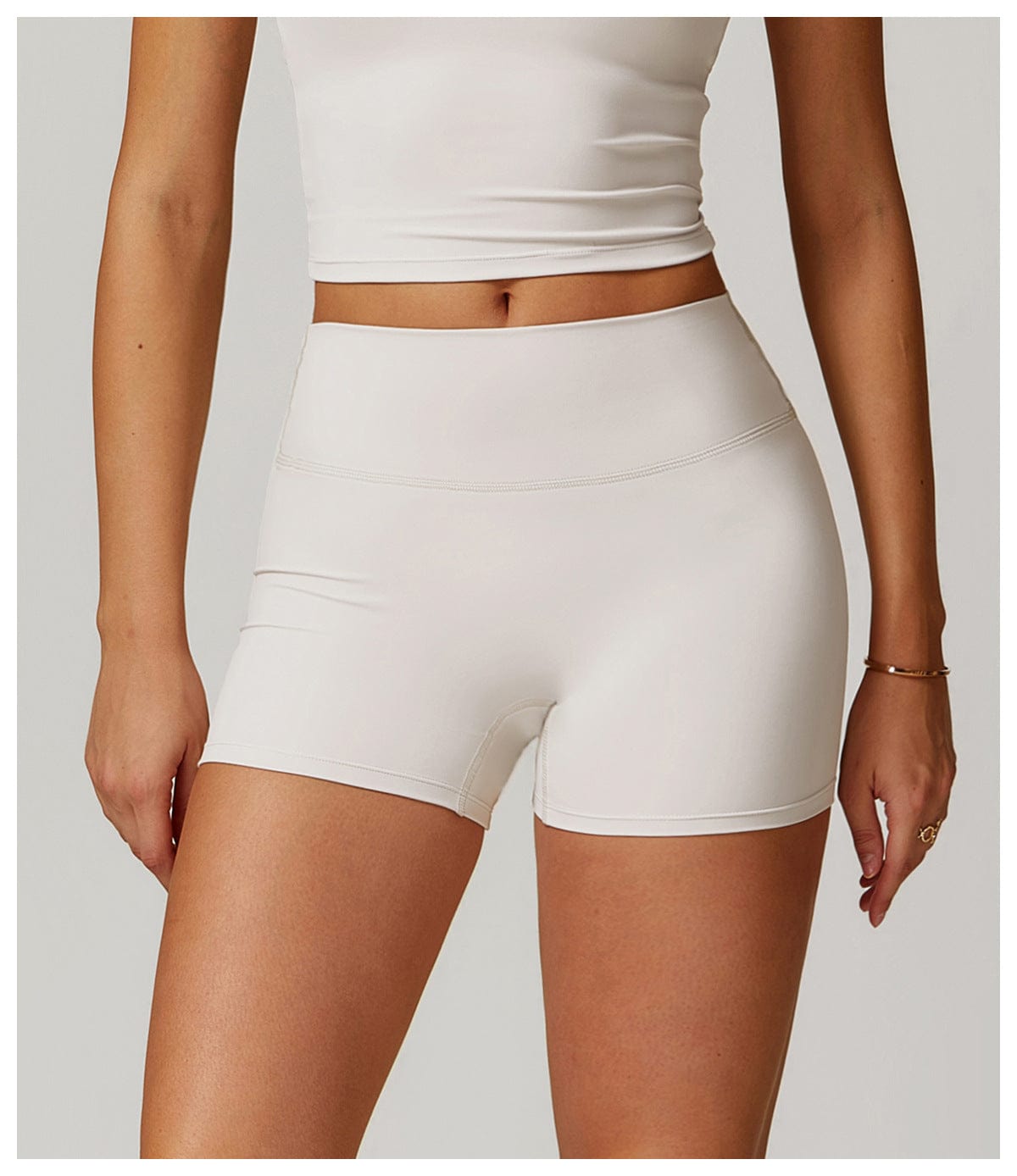 Seamless Fitness Gym Shaping Shorts High Waisted, Booty-Lifting, Squat-Proof Workout Shorts for Women