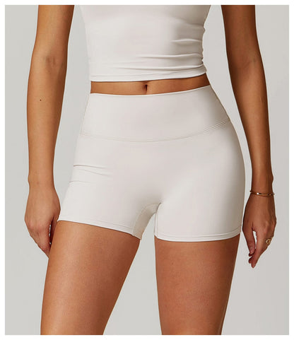 Seamless Fitness Gym Shaping Shorts High Waisted, Booty-Lifting, Squat-Proof Workout Shorts for Women