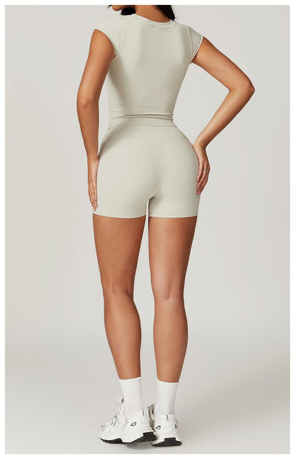 Seamless Fitness Gym Shaping Shorts High Waisted, Booty-Lifting, Squat-Proof Workout Shorts for Women