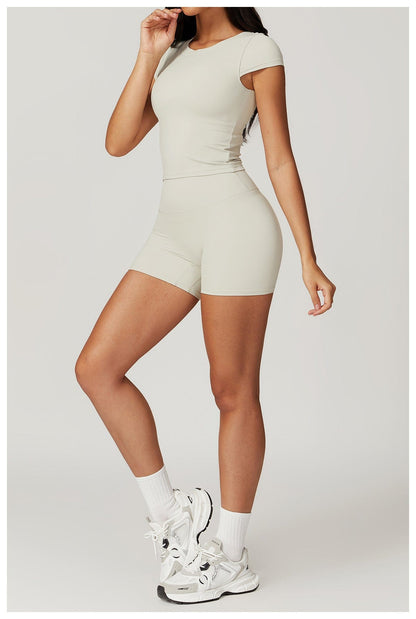Seamless Fitness Gym Shaping Shorts High Waisted, Booty-Lifting, Squat-Proof Workout Shorts for Women