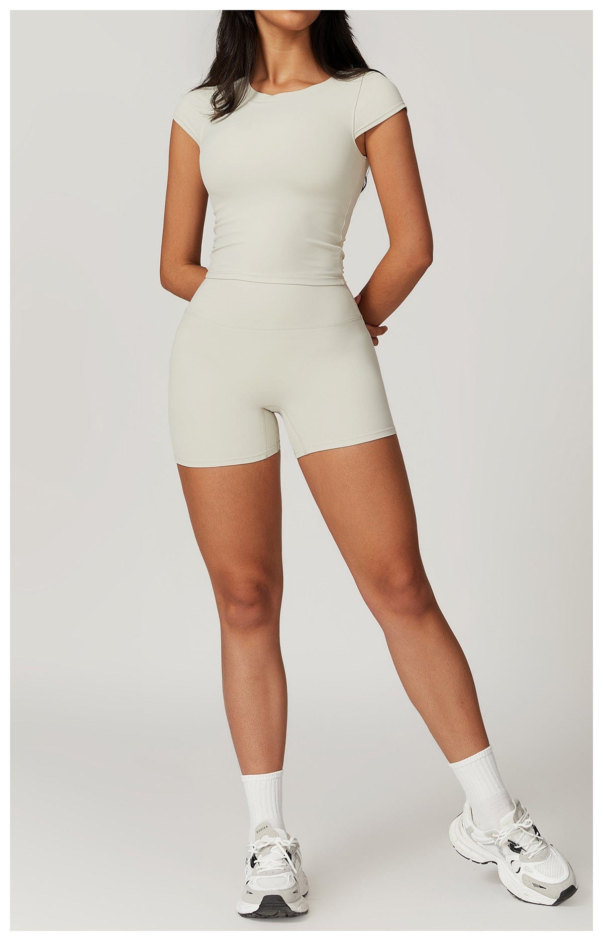 Seamless Fitness Gym Shaping Shorts High Waisted, Booty-Lifting, Squat-Proof Workout Shorts for Women