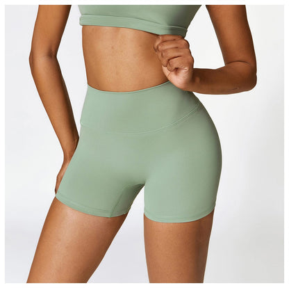 Seamless Fitness Gym Shaping Shorts High Waisted, Booty-Lifting, Squat-Proof Workout Shorts for Women