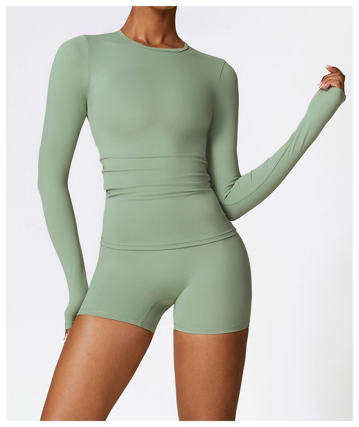 Seamless Fitness Gym Shaping Shorts High Waisted, Booty-Lifting, Squat-Proof Workout Shorts for Women