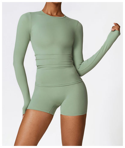 Seamless Fitness Gym Shaping Shorts High Waisted, Booty-Lifting, Squat-Proof Workout Shorts for Women