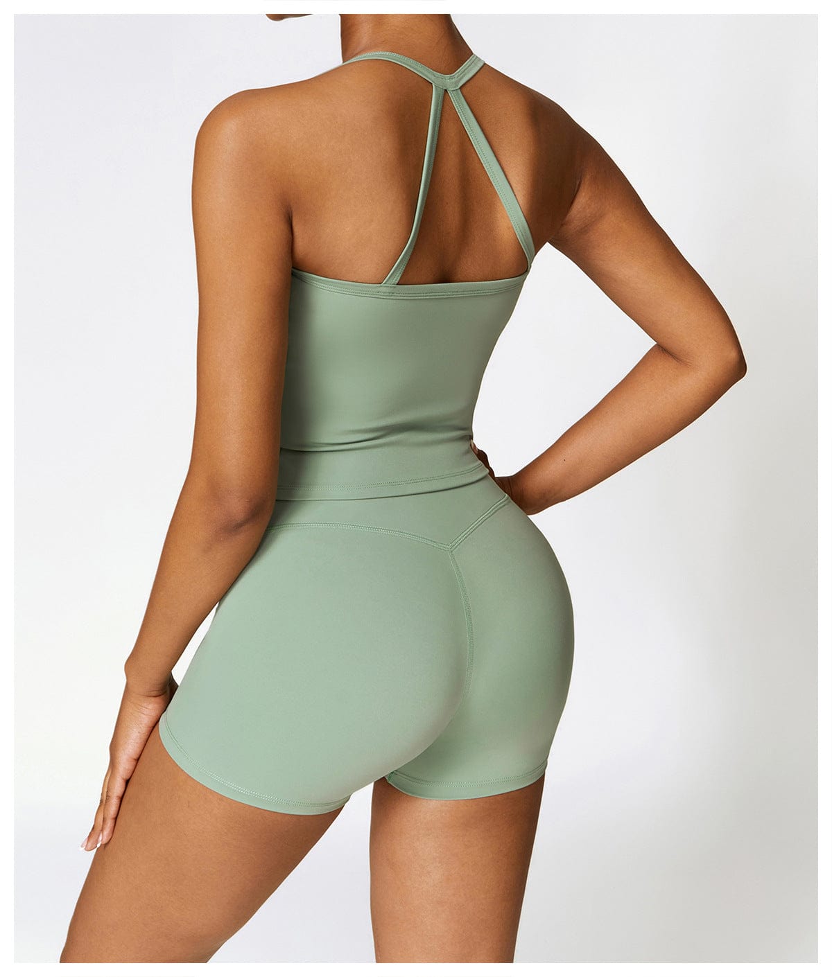 Seamless Fitness Gym Shaping Shorts High Waisted, Booty-Lifting, Squat-Proof Workout Shorts for Women