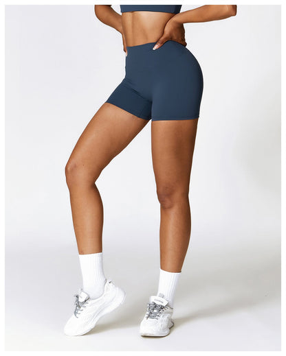 Seamless Fitness Gym Shaping Shorts High Waisted, Booty-Lifting, Squat-Proof Workout Shorts for Women