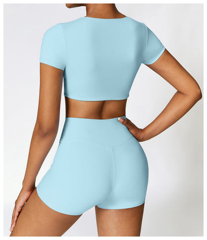 Seamless Fitness Gym Shaping Shorts High Waisted, Booty-Lifting, Squat-Proof Workout Shorts for Women