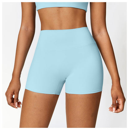 Seamless Fitness Gym Shaping Shorts High Waisted, Booty-Lifting, Squat-Proof Workout Shorts for Women
