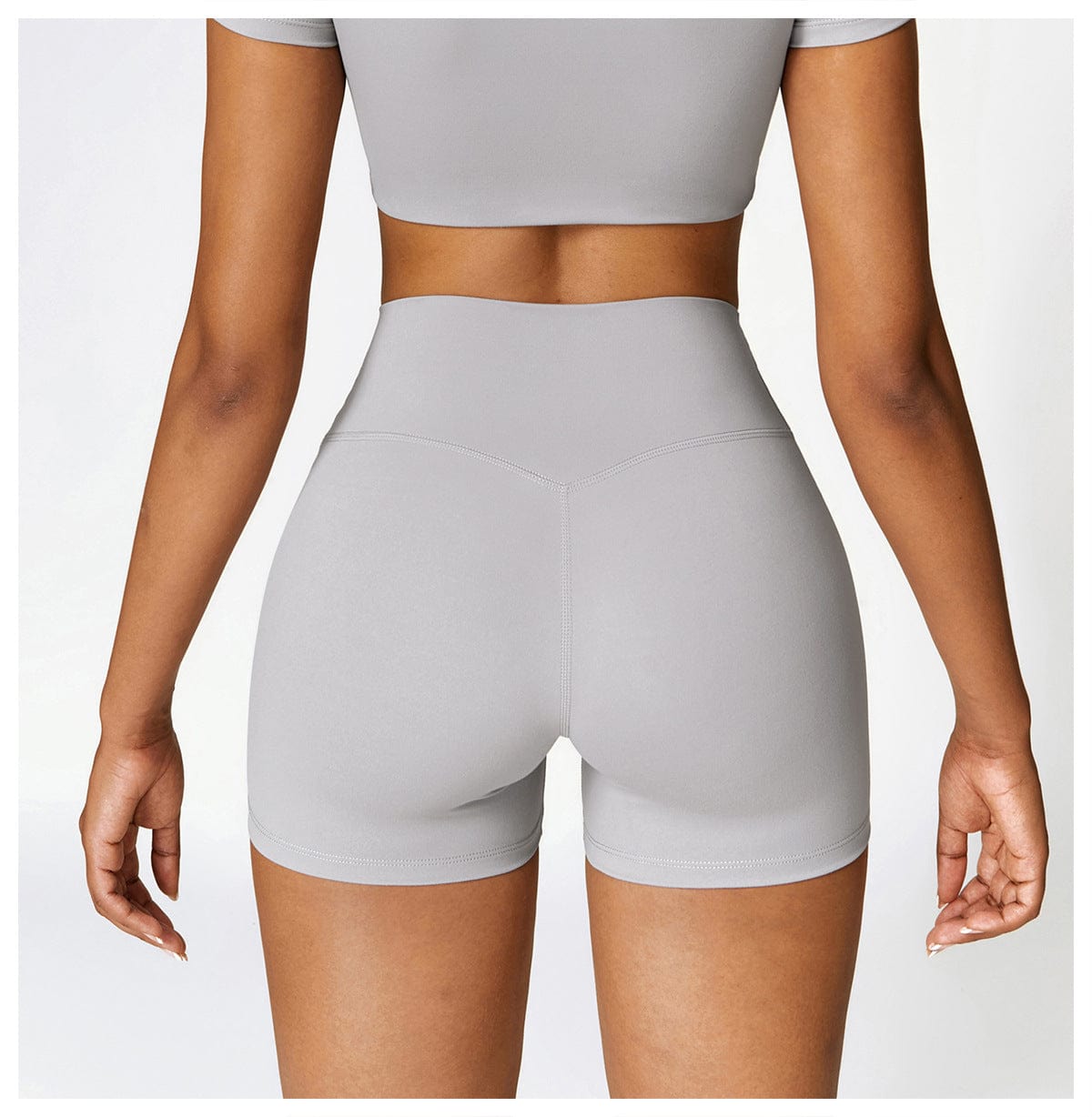 Seamless Fitness Gym Shaping Shorts High Waisted, Booty-Lifting, Squat-Proof Workout Shorts for Women