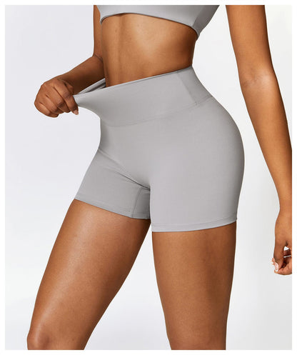 Seamless Fitness Gym Shaping Shorts High Waisted, Booty-Lifting, Squat-Proof Workout Shorts for Women