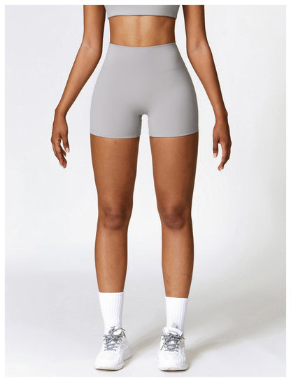 Seamless Fitness Gym Shaping Shorts High Waisted, Booty-Lifting, Squat-Proof Workout Shorts for Women
