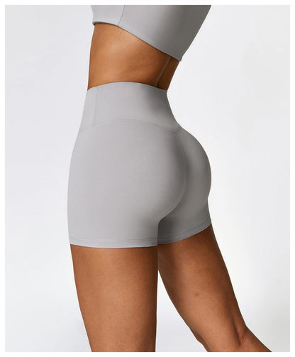 Seamless Fitness Gym Shaping Shorts High Waisted, Booty-Lifting, Squat-Proof Workout Shorts for Women