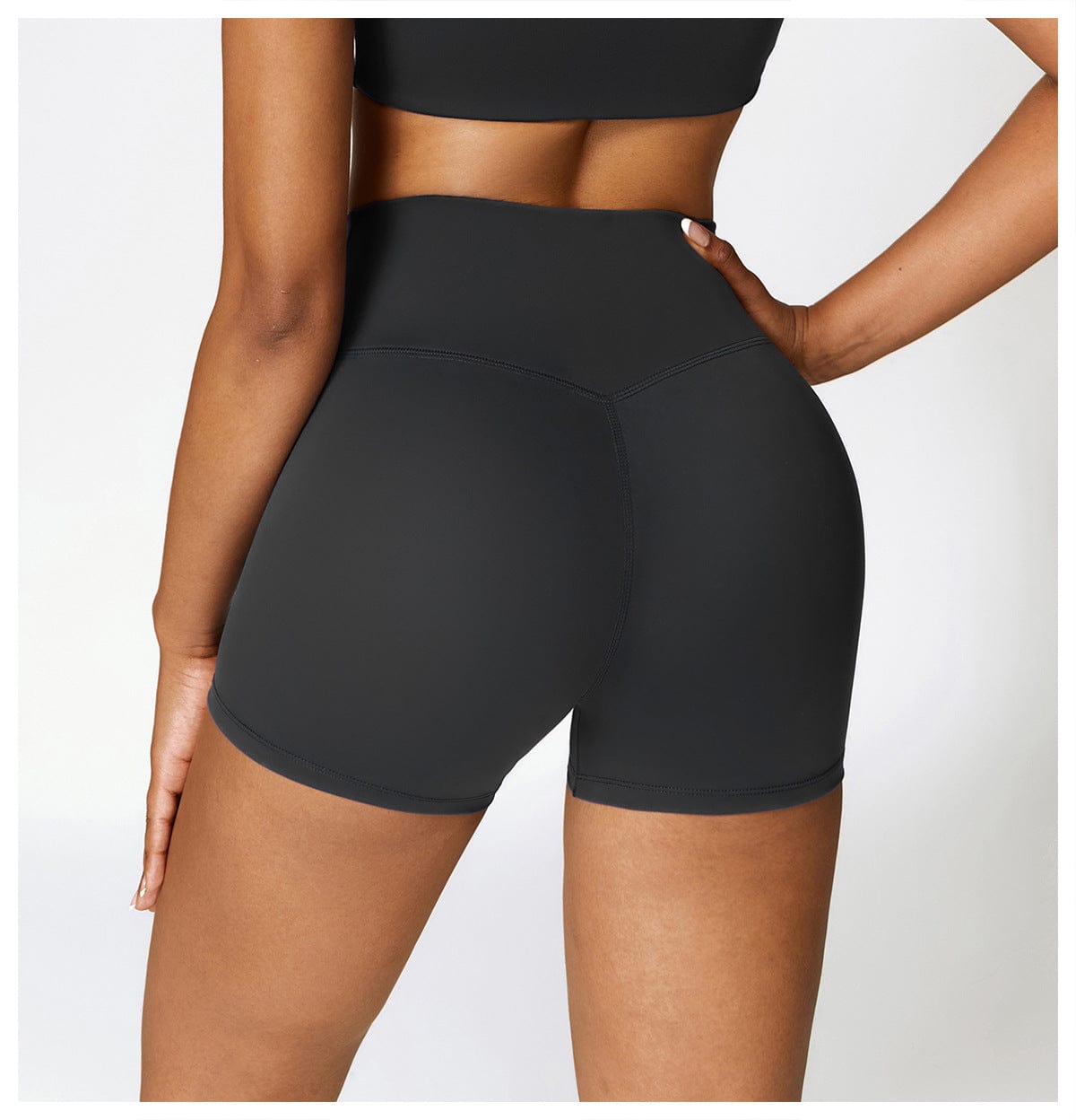 Seamless Fitness Gym Shaping Shorts High Waisted, Booty-Lifting, Squat-Proof Workout Shorts for Women