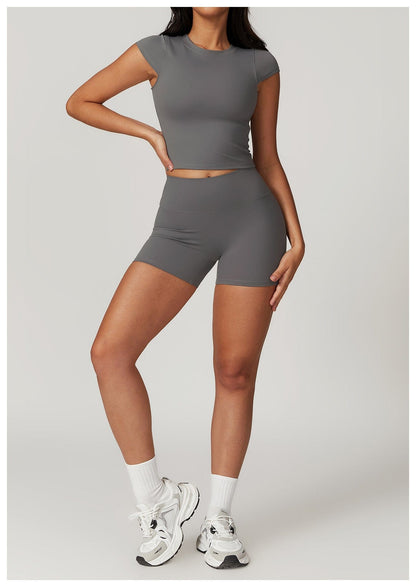 Seamless Fitness Gym Shaping Shorts High Waisted, Booty-Lifting, Squat-Proof Workout Shorts for Women