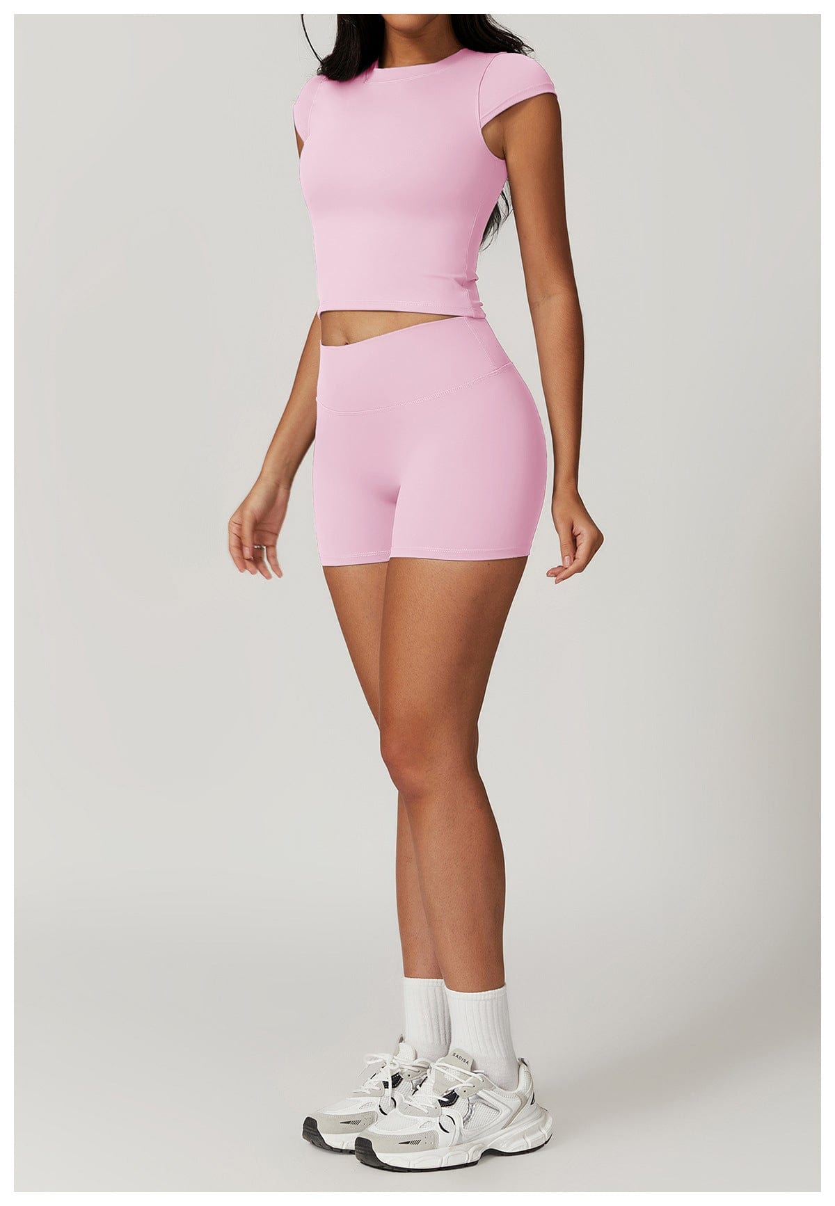 Seamless Fitness Gym Shaping Shorts High Waisted, Booty-Lifting, Squat-Proof Workout Shorts for Women