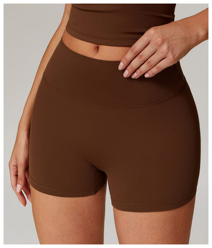 Seamless Fitness Gym Shaping Shorts High Waisted, Booty-Lifting, Squat-Proof Workout Shorts for Women