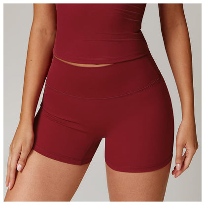 Seamless Fitness Gym Shaping Shorts High Waisted, Booty-Lifting, Squat-Proof Workout Shorts for Women