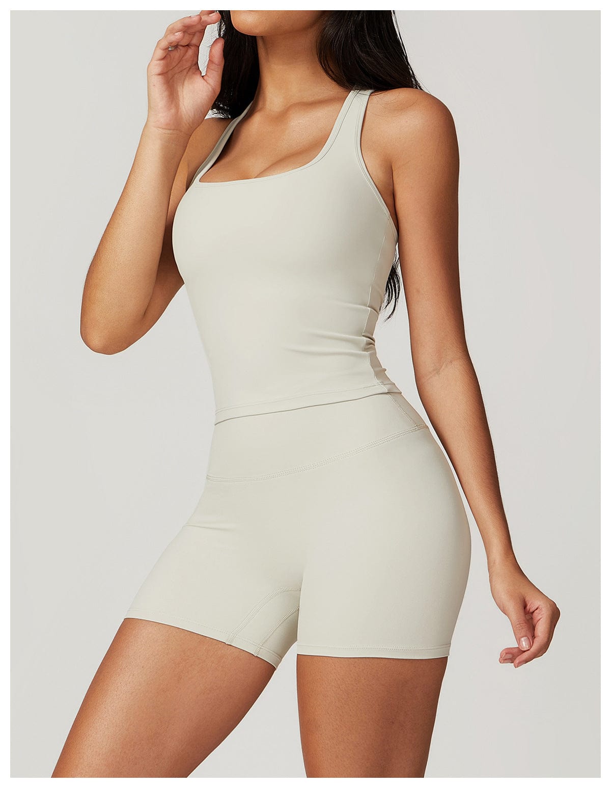 Seamless Fitness Gym Shaping Shorts High Waisted, Booty-Lifting, Squat-Proof Workout Shorts for Women