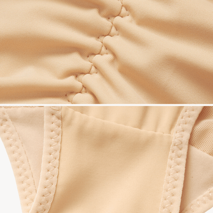Seamless High Waist Tummy Control Shapewear Brief with adjustable side hooks