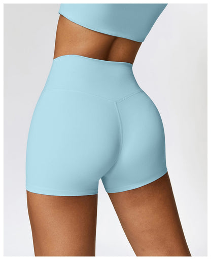 Seamless Fitness Gym Shaping Shorts High Waisted, Booty-Lifting, Squat-Proof Workout Shorts for Women