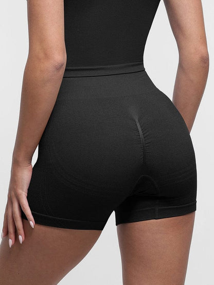 Tummy Control Seamless High-Waisted Peach Buttocks Shaping Sports Yoga Shorts Breathable Activewear