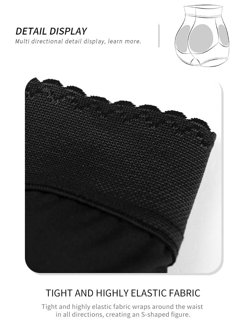 Waist and Hip Slimming Shaping Shorts with Hip Pads